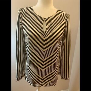 Talbots chevron striped top, size XS